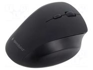 Mouse; black; USB A; wireless,optical; DPI change button; 10m GEMBIRD