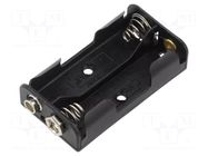 Holder; AA,R6; Batt.no: 2; 6F22 type; black GOOBAY