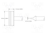 Tip; cutting; 25mm; 468°C; for soldering station METCAL