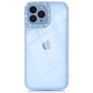 Kingxbar Sparkle Series case iPhone 13 Pro Max with crystals back cover blue, Kingxbar
