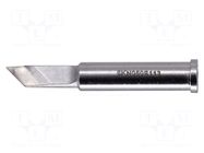 Tip; knife,elongated; 5mm; for soldering station METCAL
