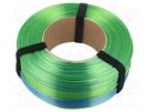 Filament: PLA Magic Silk; 1.75mm; lagoon; 195÷225°C; 1kg; refill ROSA 3D