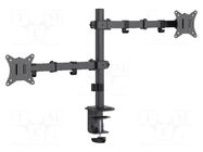 Holder; 9kg; 17÷32"; 75x75mm,100x100mm; monitor x2 GEMBIRD