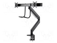 Holder; 1÷8kg; 17÷32"; Standard: 75x75mm,100x100mm; monitor x2 GEMBIRD