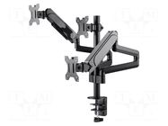 Holder; 1÷7kg; 17÷27"; Standard: 75x75mm,100x100mm; monitor x2 GEMBIRD