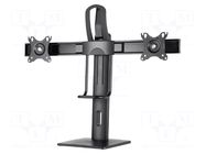 Holder; 2÷6kg; 17÷27"; Standard: 75x75mm,100x100mm; monitor x2 GEMBIRD