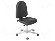 Cleanroom acces: chair; black; 460x430mm; 455÷585mm; 440x510mm RT WORK