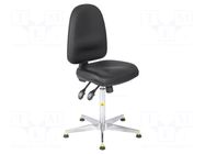 Cleanroom acces: chair; black; 460x430mm; 595÷850mm; 440x510mm RT WORK
