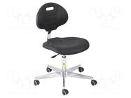 Cleanroom acces: chair; black; 470x440mm; 420÷545mm; 420x320mm RT WORK