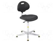 Cleanroom acces: chair; black; 470x440mm; 540÷795mm; 420x320mm RT WORK