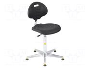 Cleanroom acces: chair; black; 470x440mm; 540÷795mm; 420x320mm RT WORK