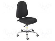 Chair; ESD; Seat dim: 460x430mm; Back dim: 440x510mm; 480÷610mm RT WORK