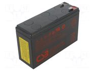Re-battery: acid-lead; 12V; AGM; maintenance-free; 24W CSB BATTERY