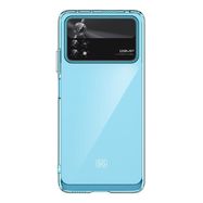 Outer Space Case for Xiaomi Poco X4 Pro 5G cover with a flexible frame blue, Hurtel