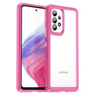 Outer Space Case for Samsung Galaxy A53 5G cover with a flexible frame pink, Hurtel