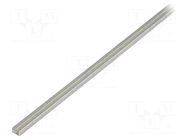 Profiles for LED modules; silver; L: 1m; SILER; aluminium KLUŚ