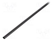 Heat shrink sleeve; glued; 3: 1; 17mm; L: 1m; black; Temp: -25÷125°C RADPOL