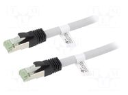Patch cord; RJ45 plug,both sides; S/FTP; Cat 8; stranded; Cu; LSZH Goobay