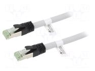 Patch cord; S/FTP; Cat: Cat 8; RJ45 plug,both sides; stranded; Cu GOOBAY