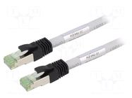 Patch cord; RJ45 plug,both sides; S/FTP; Cat 8; stranded; Cu; LSZH Goobay