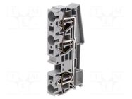 Splice terminal: rail; ST; spring clamp; grey; polyamide; ways: 1 PHOENIX CONTACT