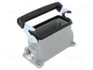Enclosure for connectors: HDC; size H-B 16; with latch; straight LAPP