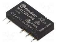 Relay: electromagnetic; SPDT; Ucoil: 24VDC; Icontacts max: 10A FINDER