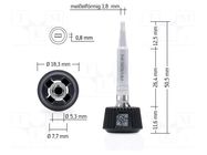 Tip; chisel; 1.8mm; longlife; for soldering station ERSA