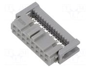 Connector: IDC; plug; female; PIN: 16; 891; 2.5A; IDC; 2.54mm; 2x8 3M