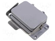Enclosure for connectors: HDC; size 104.62; for panel mounting ILME