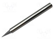 Tip; conical,elongated; 0.5mm; 366°C; for soldering station METCAL