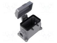 Enclosure for connectors: HDC; size H-B 10; for double latch LAPP