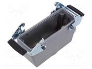 Enclosure for connectors: HDC; size H-B 24; for cable; angled LAPP