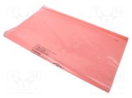 Protection bag; ESD; L: 610mm; W: 508mm; Thk: 75um; 100pcs; pink ANTISTAT