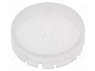 Actuator lens; RONTRON-R-JUWEL; white opal; Ø19.7mm SCHLEGEL