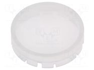 Actuator lens; RONTRON-R-JUWEL; white opal; Ø19.7mm SCHLEGEL