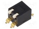 Switch: DIP-SWITCH; Poles number: 2; OFF-ON; 0.025A/24VDC; Pos: 2 TE Connectivity