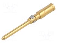 Contact; male; CD; copper alloy; gold-plated; 1.5mm2; 16AWG; 10A ILME