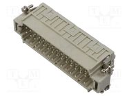 Connector: HDC; contact insert; male; CDS; PIN: 42; 42+PE; 10A; 600V ILME