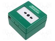 Safety switch: evacuation switch; CXM; SPDT; IP24; ABS; green; 3A EATON ELECTRIC