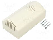 Enclosure: for alarms; X: 125mm; Y: 67mm; Z: 51mm; ABS; white; ALARM SUPERTRONIC