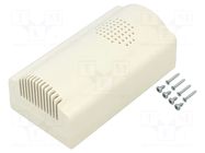 Enclosure: for alarms; X: 125mm; Y: 67mm; Z: 51mm; ABS; white; ALARM SUPERTRONIC
