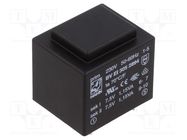 Transformer: encapsulated; 2.3VA; 230VAC; 7.5V; 7.5V; 153mA; 153mA HAHN