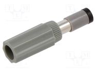 Connector: DC supply; plug; female; 6/1.98mm; for cable; soldering LUMBERG