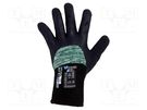 Protective gloves; Size: 9,L; black; latex,mineral fiber; Dexcut WONDER GRIP