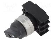 Switch: rotary; 22mm; Stabl.pos: 2; grey; IP65; prominent; Pos: 2 SCHMERSAL