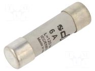 Fuse: fuse; 6A; 500VAC; 440VDC; gG; ceramic,cylindrical,industrial DF ELECTRIC