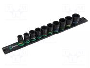 Wrench-set; 6-angles,socket spanner,impact; Mounting: 3/8" WERA
