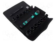 Wrench-set; 6-angles,socket spanner,impact WERA
