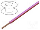 Wire; H05V-K,LgY; stranded; Cu; 2.5mm2; PVC; pink-red; 300V,500V BQ CABLE